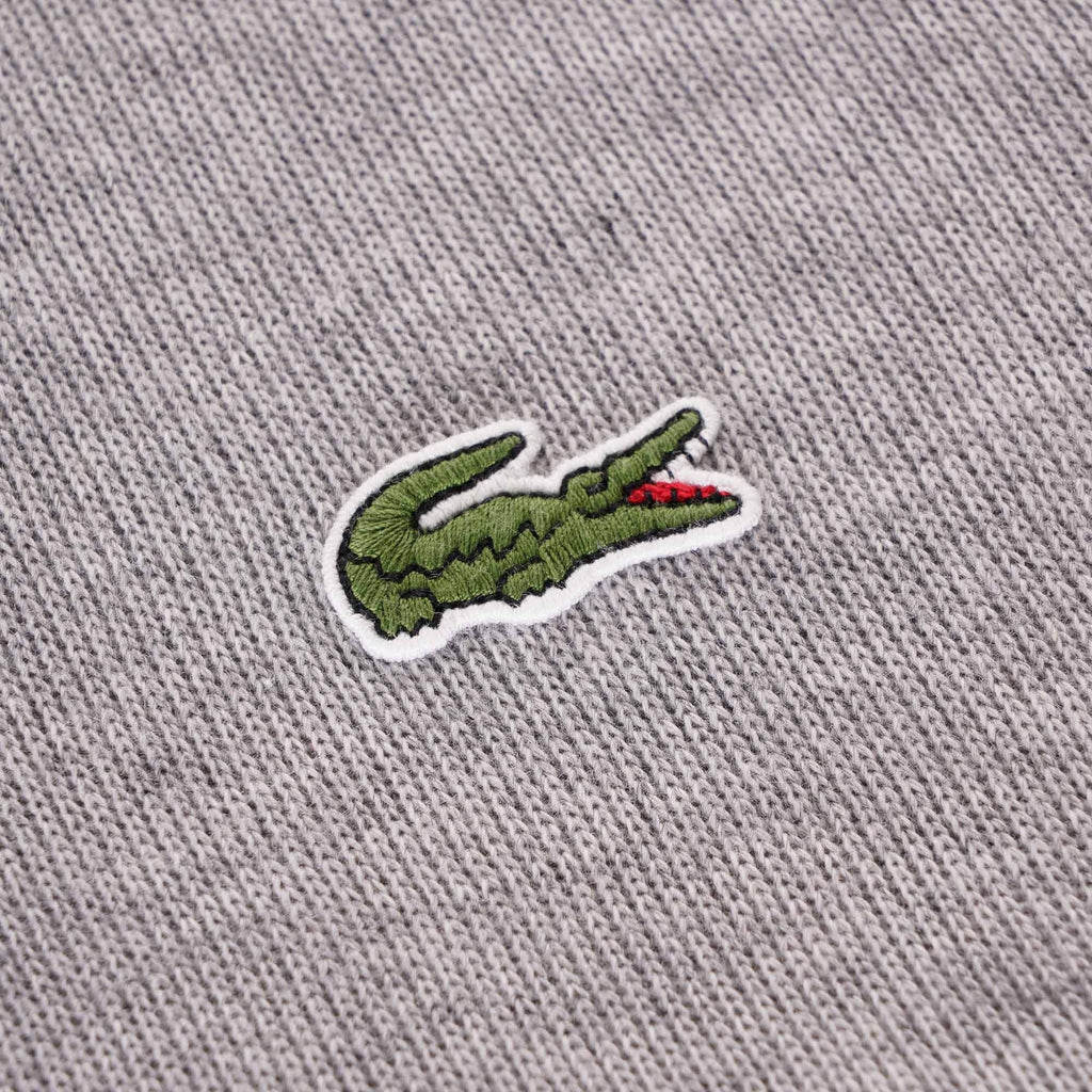 Lacoste Half-Zip Knitted Sweatshirt - Grey