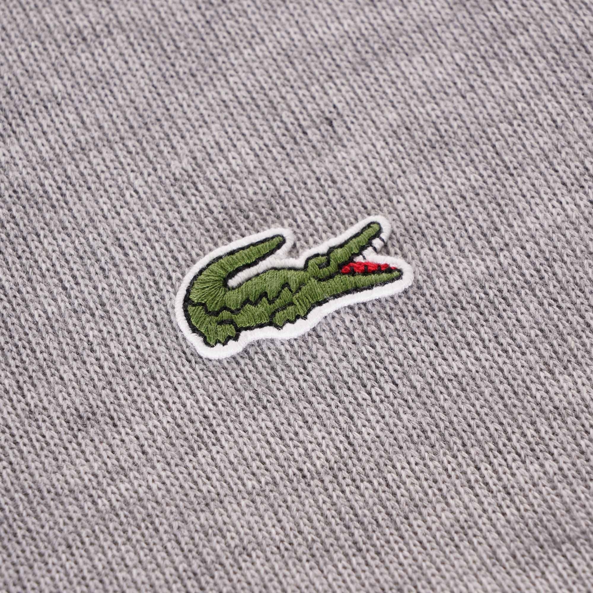 Lacoste Half-Zip Knitted Sweatshirt - Grey
