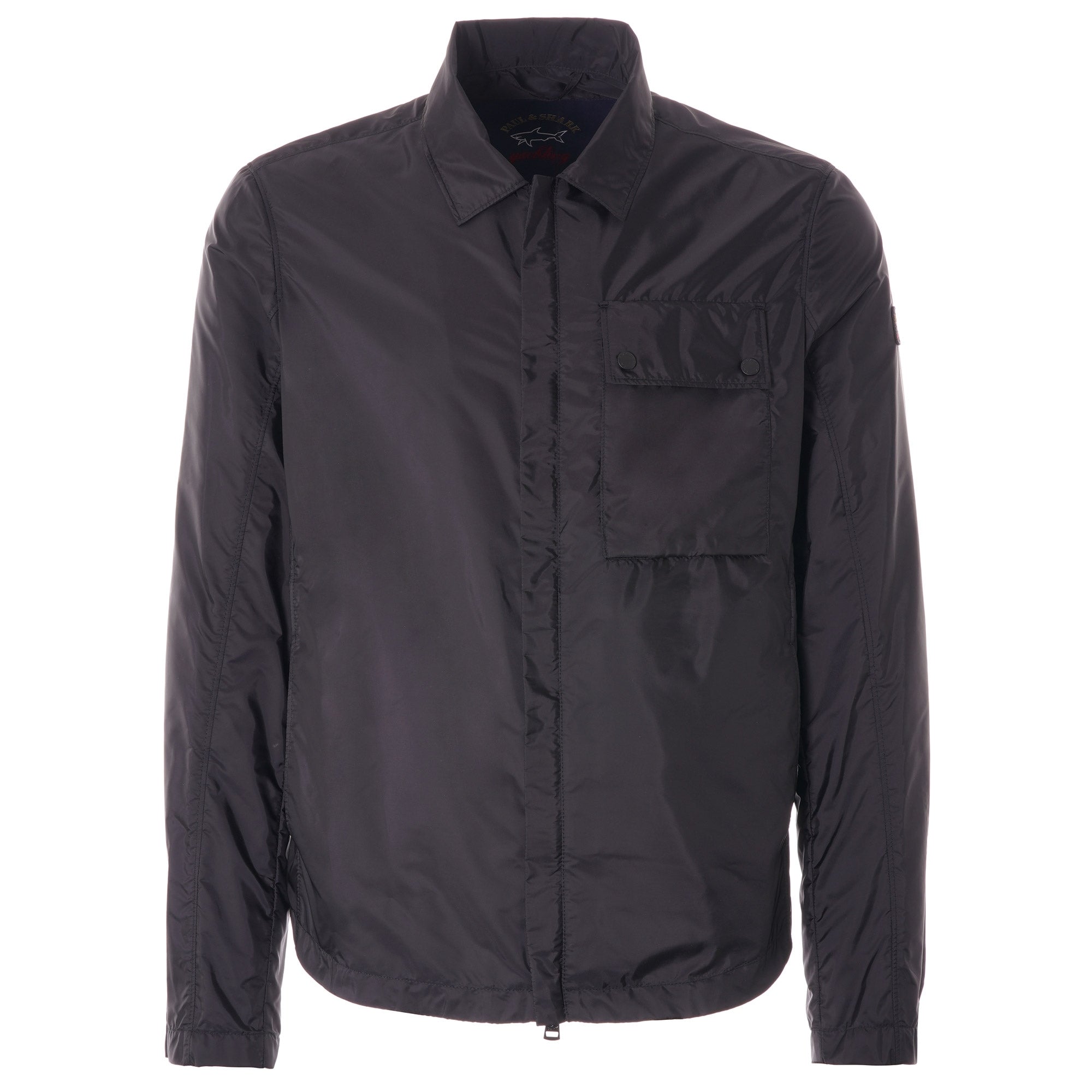 Paul and Shark Water Resistant Overshirt - Black