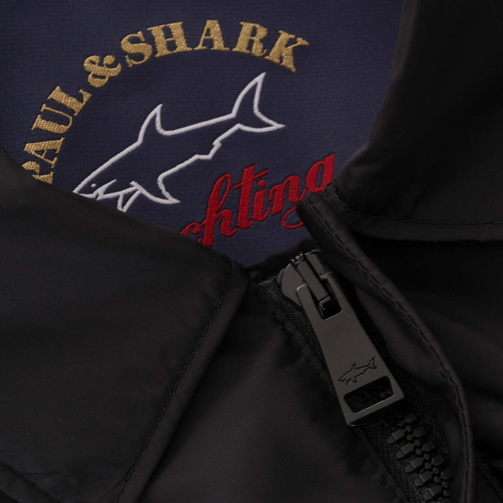 Paul and Shark Water Resistant Overshirt - Black