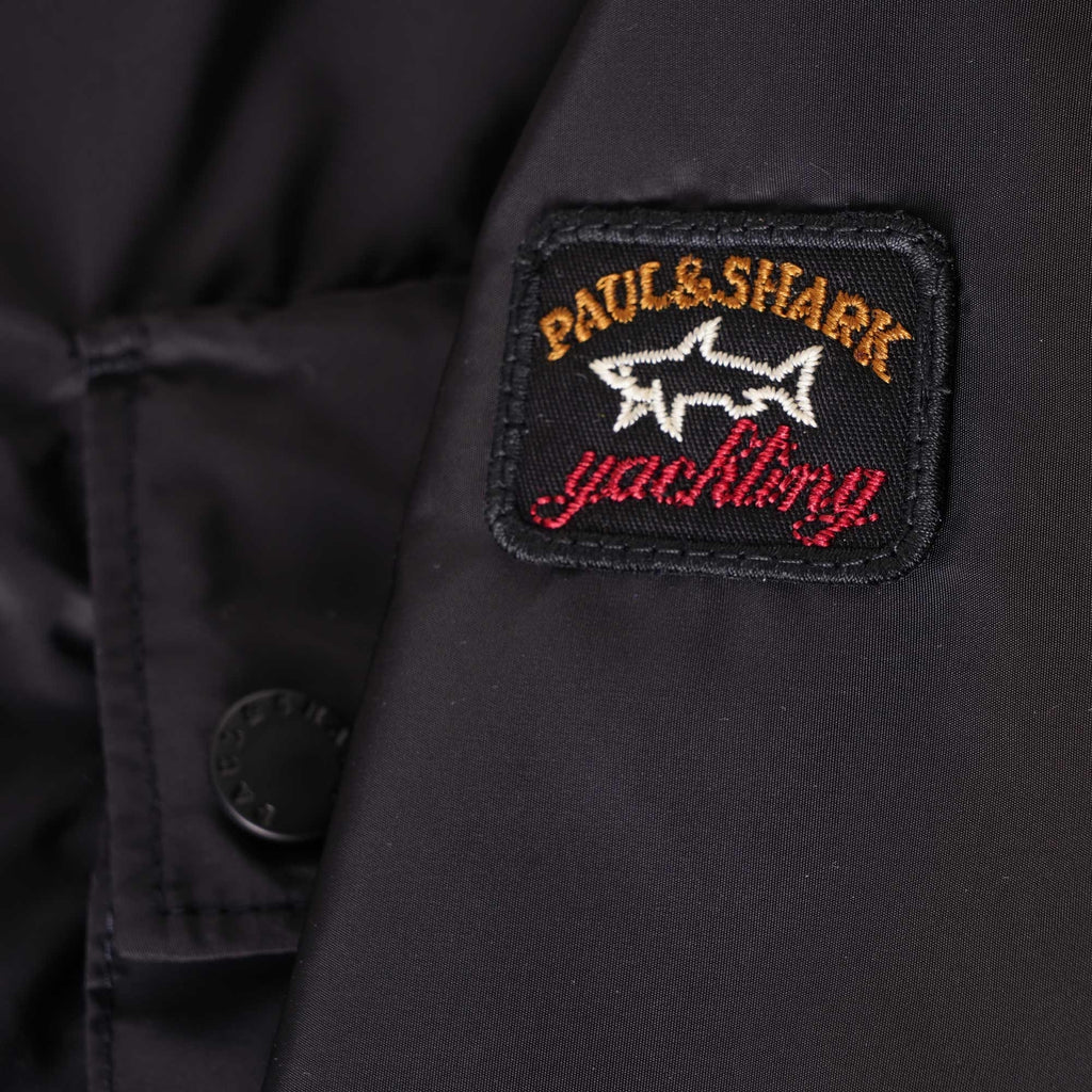 Paul and Shark Water Resistant Overshirt - Black
