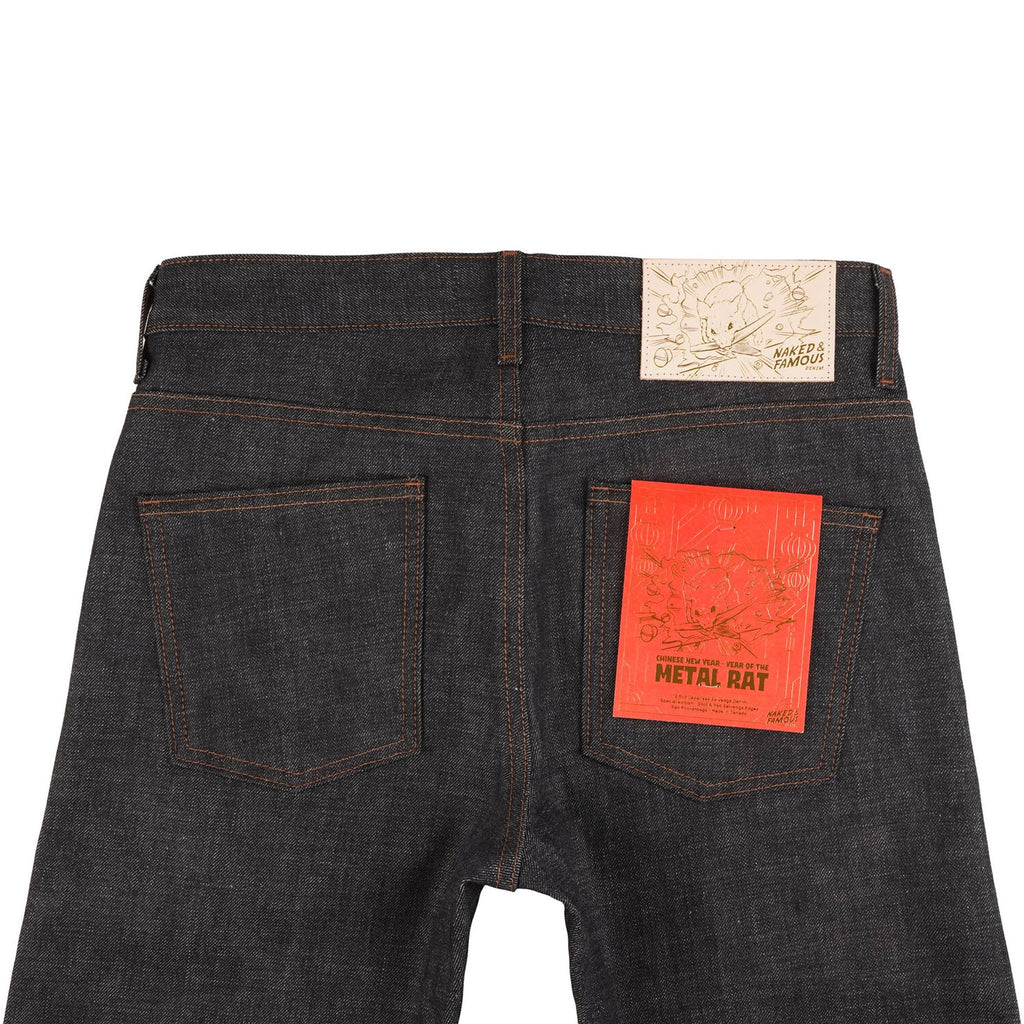 Naked and Famous Denim Year of the Metal Rat Weird Guy - Indigo