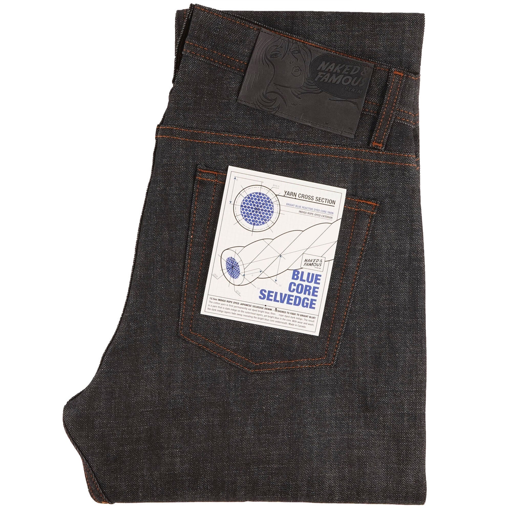 Naked and Famous Denim Easy Guy Blue Core Selvedge - Indigo