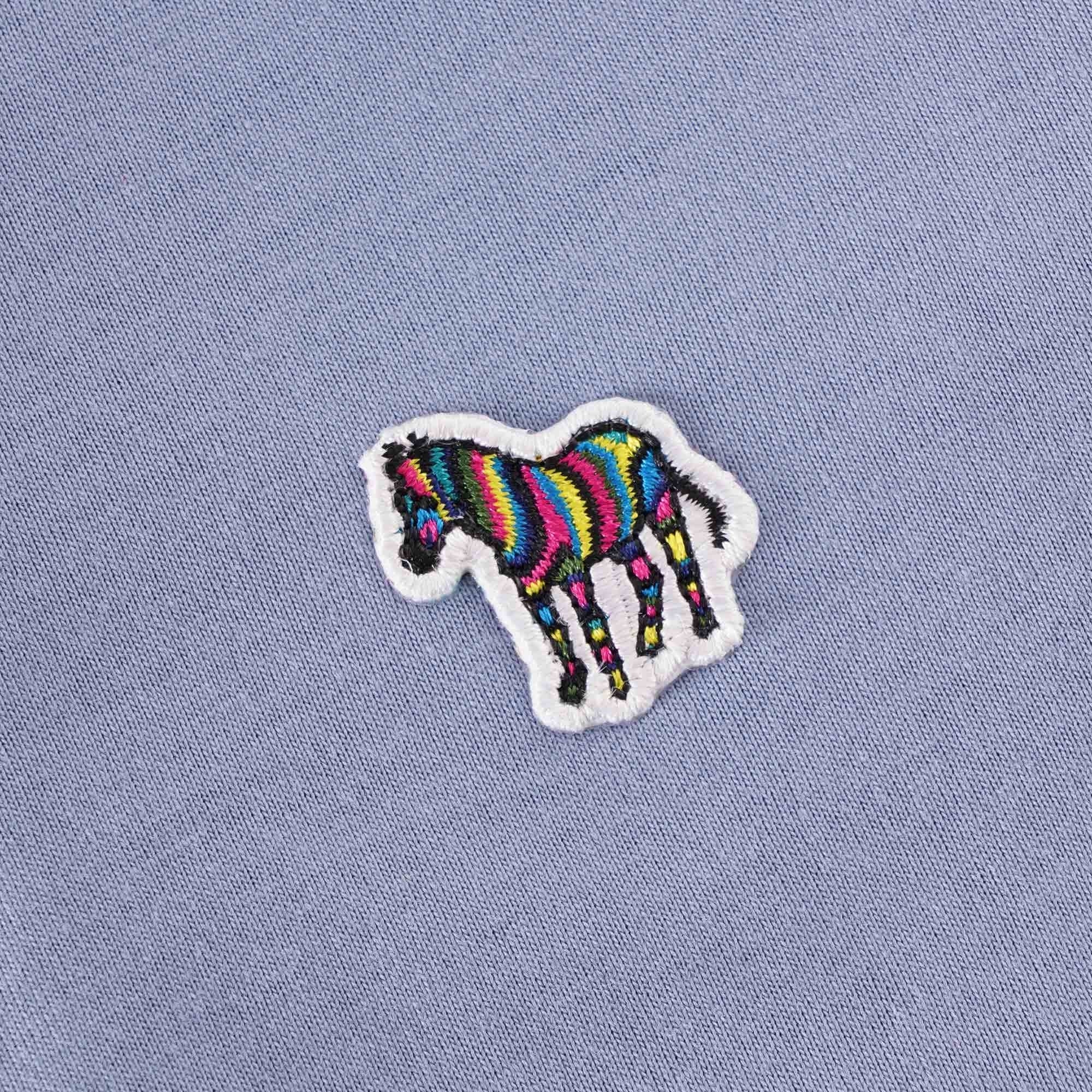 Paul Smith Organic Cotton Zebra Logo T-Shirt - Light Blue