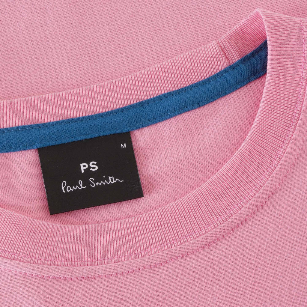 Paul Smith Organic Cotton Zebra Logo T-Shirt - Powder