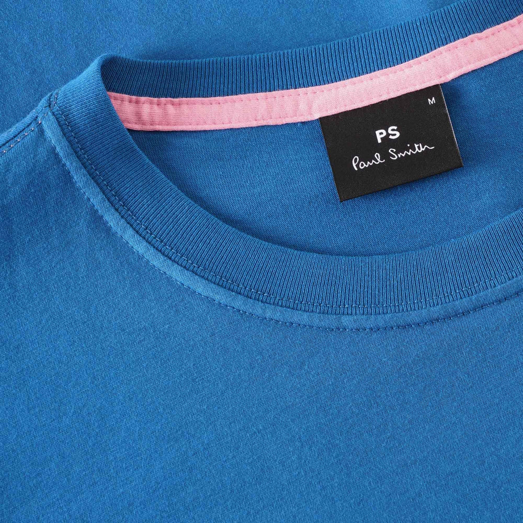 Paul Smith Organic Cotton Zebra Logo T-Shirt - Blue