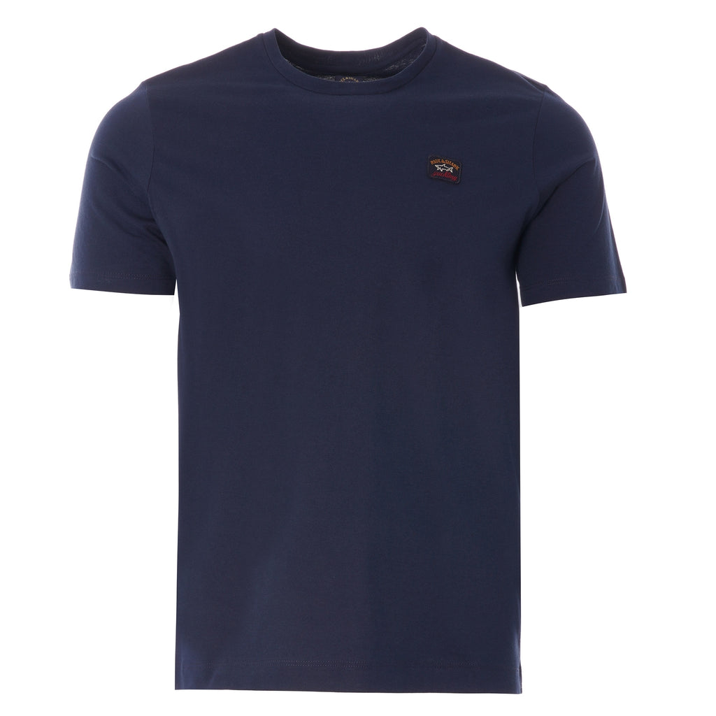 Paul and Shark Crew Neck Logo T-Shirt - Navy