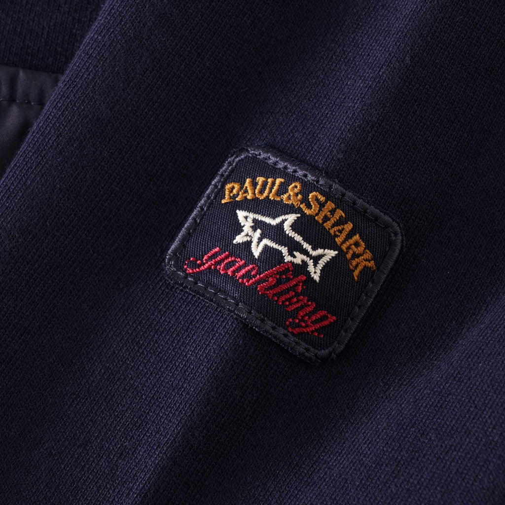 Paul and Shark Zip-Neck Pocket Sweatshirt - Navy