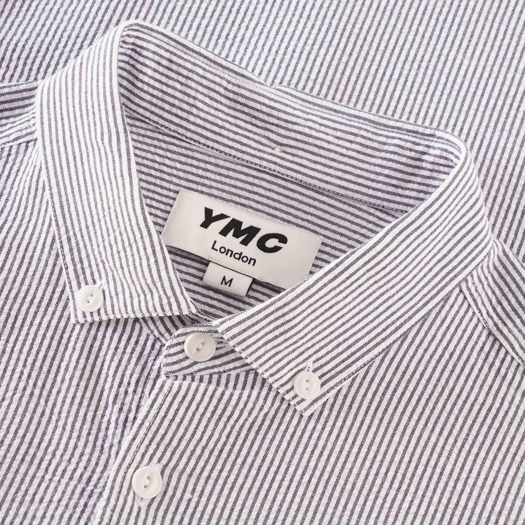 YMC Dean Shirt - Navy/Ecru