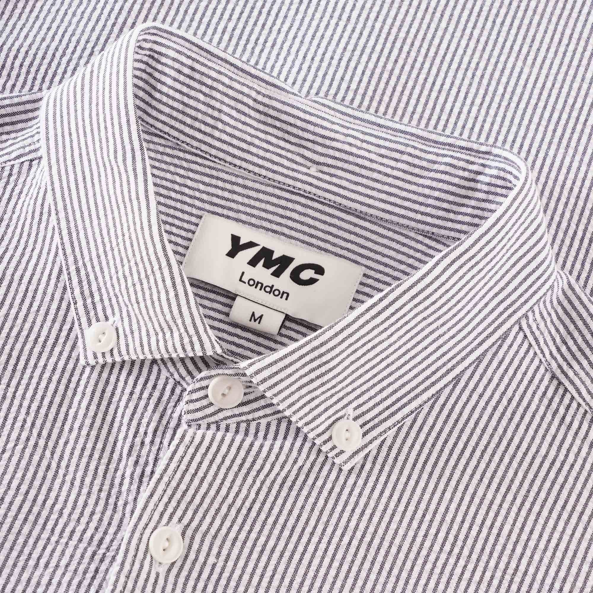 YMC Dean Shirt - Navy/Ecru