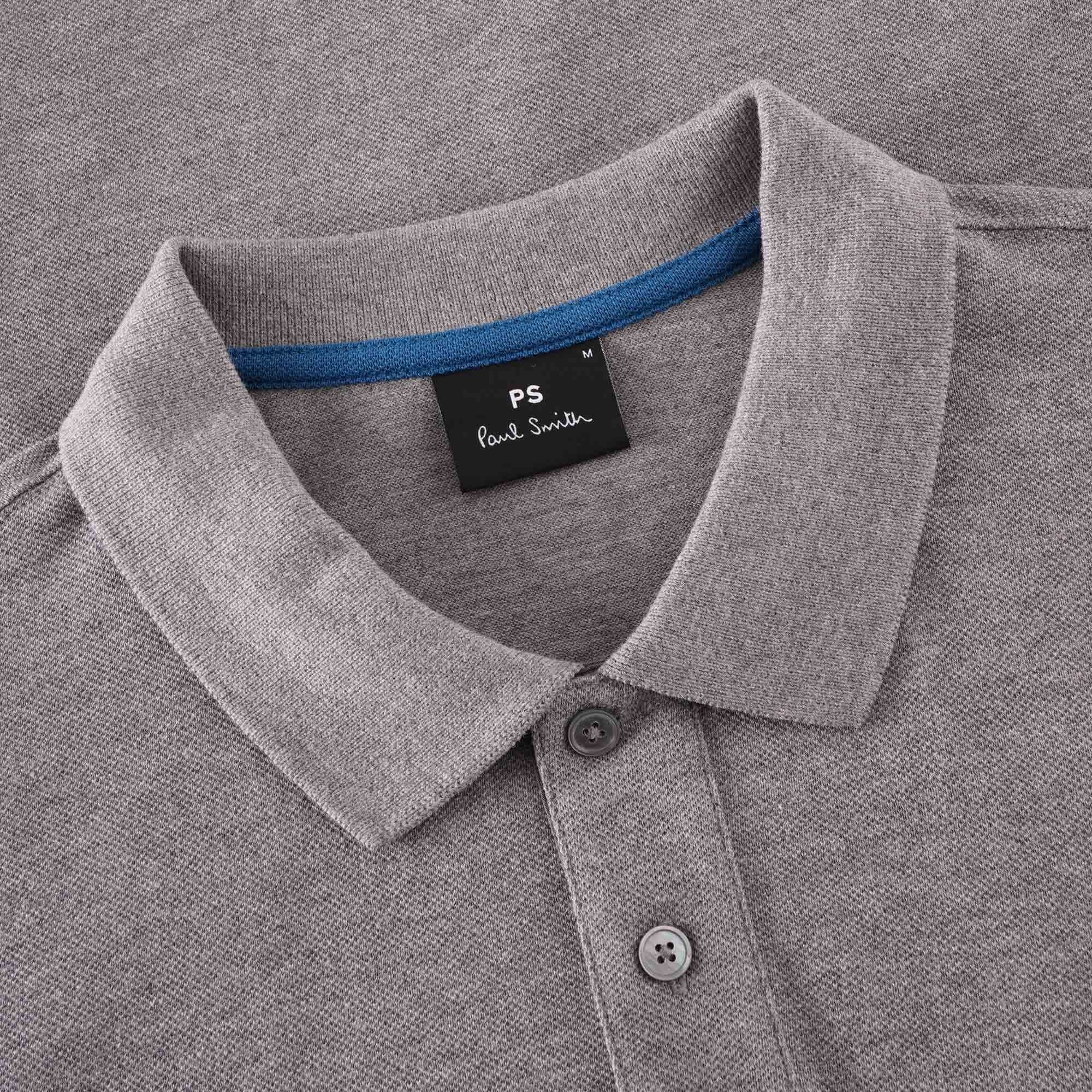 Paul Smith PS by Paul Smith Zebra Logo Polo Shirt - Grey Melange