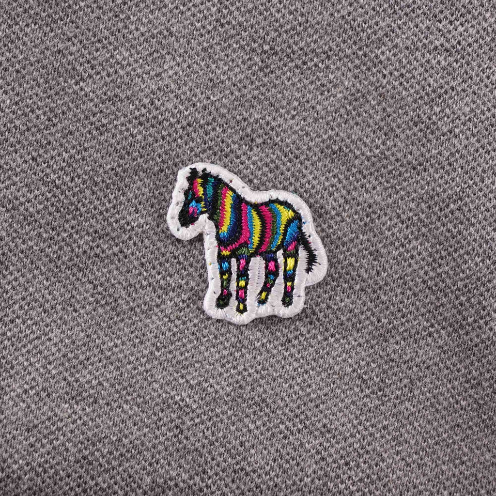Paul Smith PS by Paul Smith Zebra Logo Polo Shirt - Grey Melange