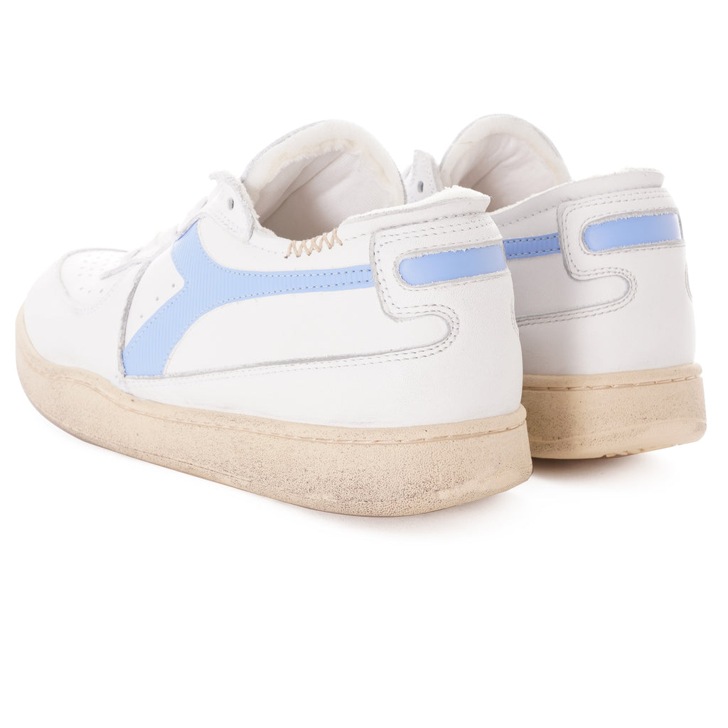 Diadora MI Basket Row Cut - White/Vista Blue