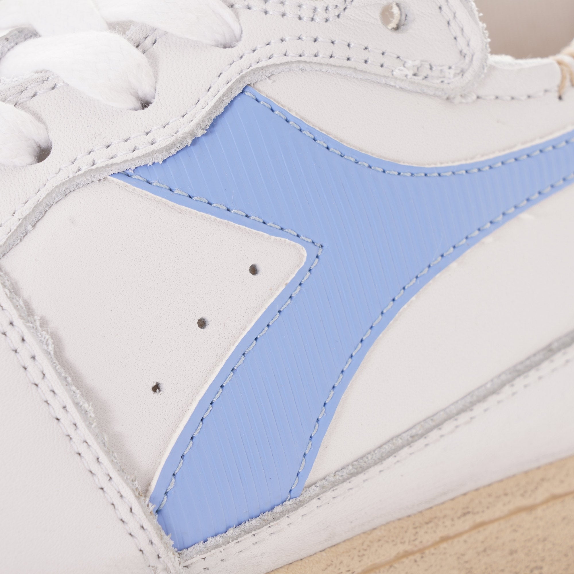 Diadora MI Basket Row Cut - White/Vista Blue