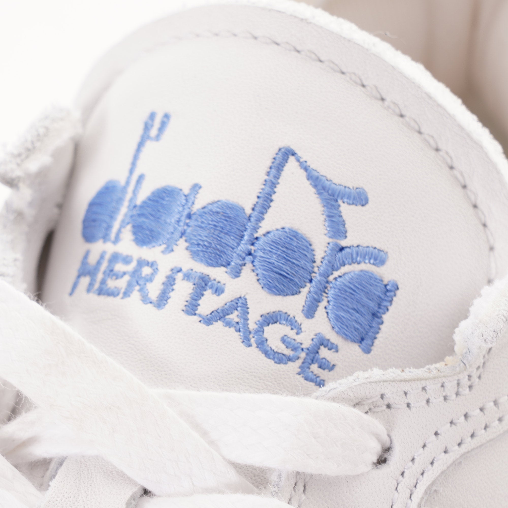 Diadora MI Basket Row Cut - White/Vista Blue