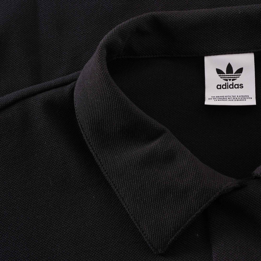 Adidas Originals Womens Oversized Polo Shirt - Black