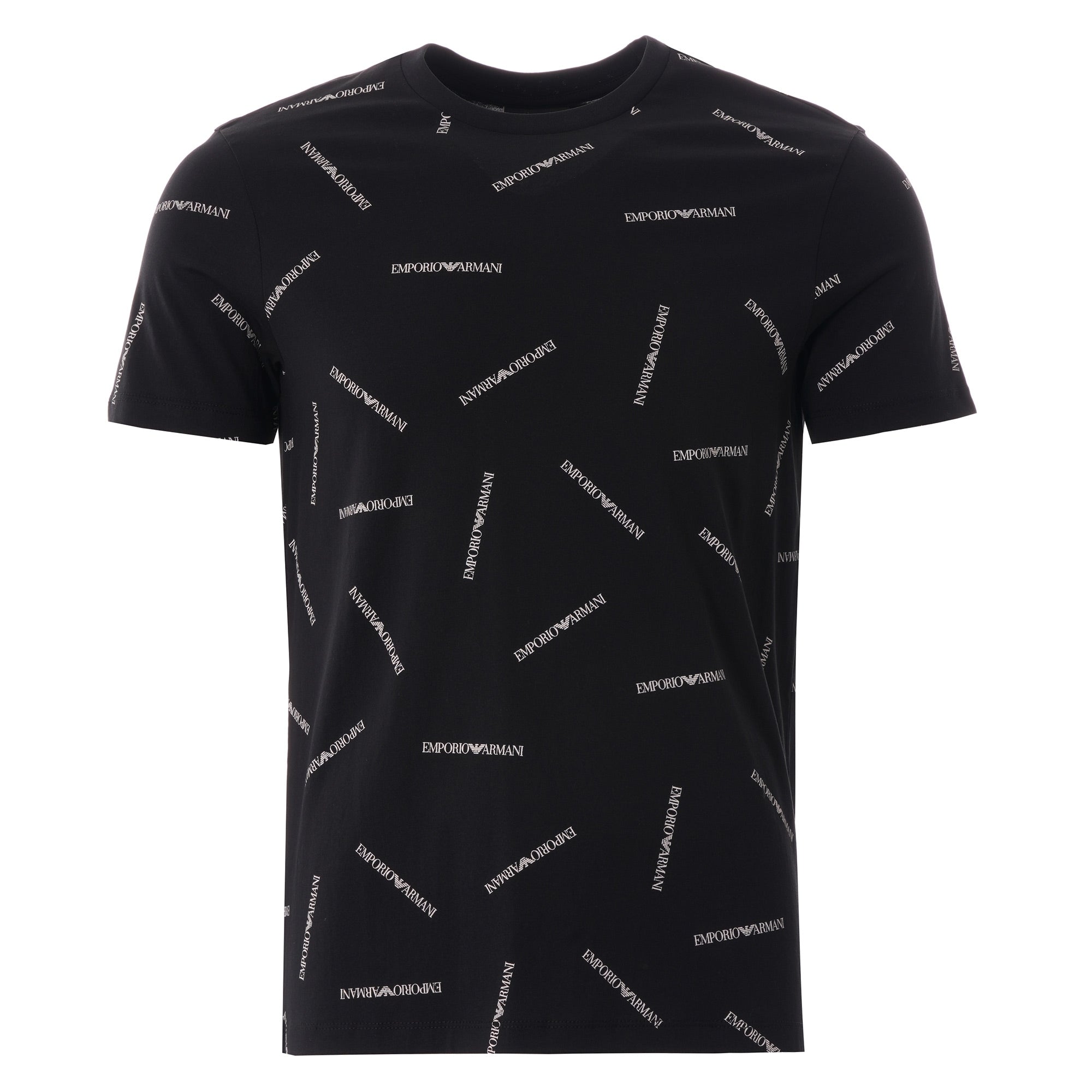 Emporio Armani All Over Print T-Shirt - Nero