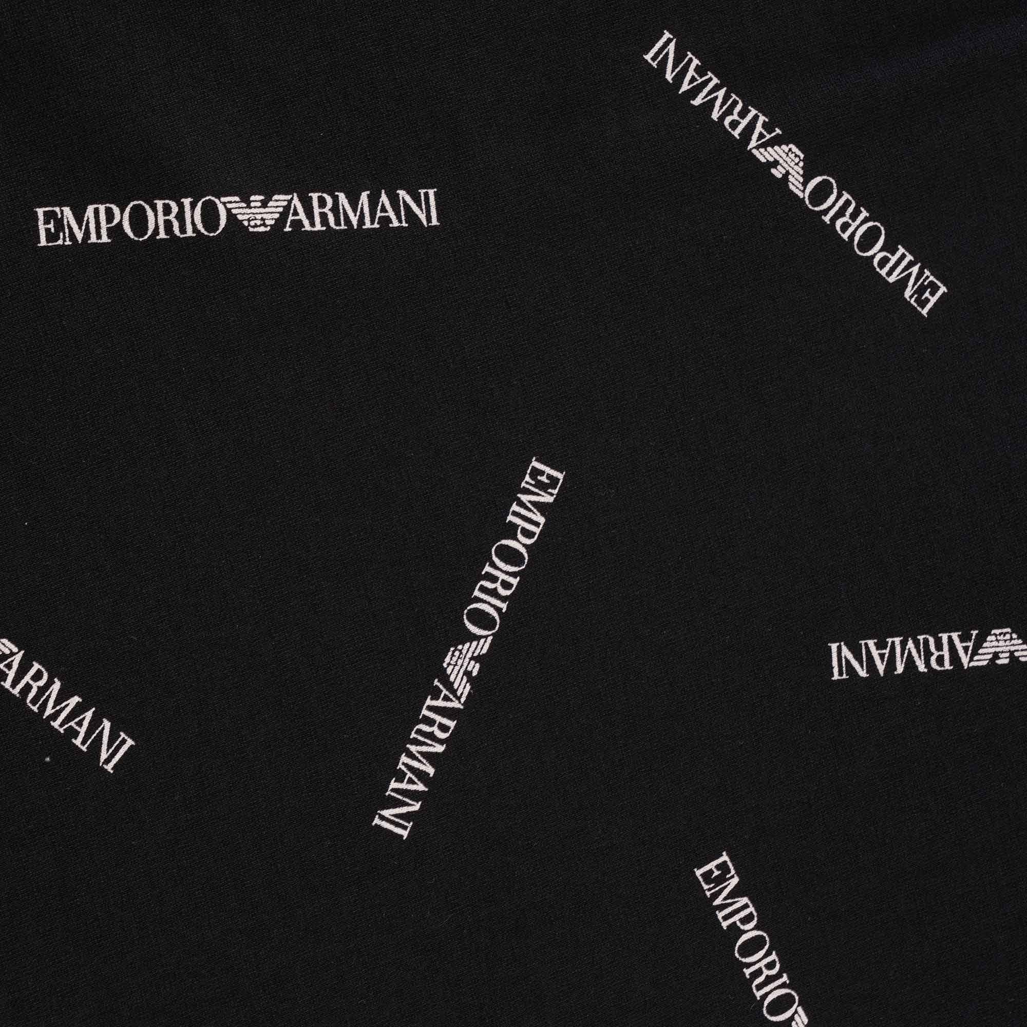 Emporio Armani All Over Print T-Shirt - Nero