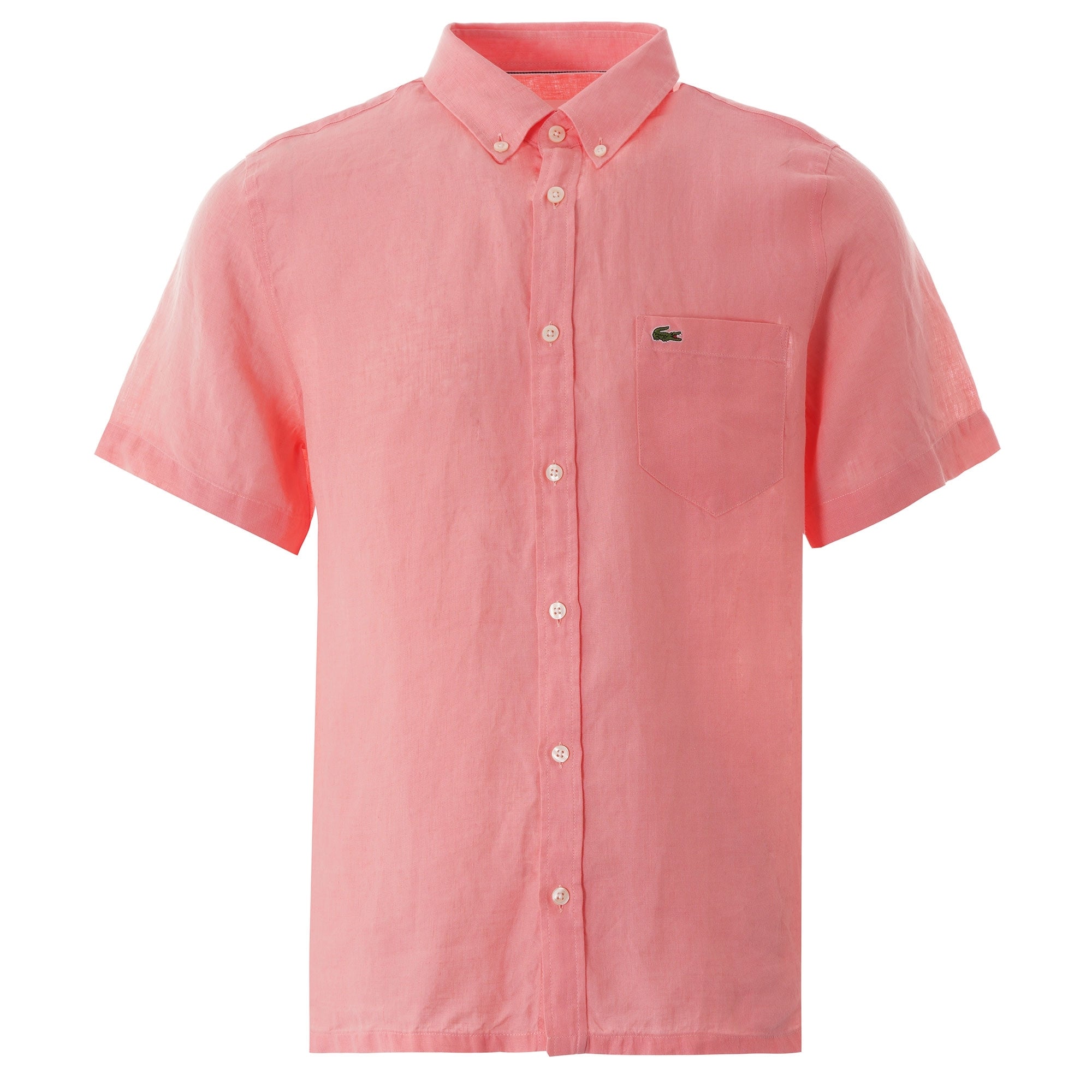 Lacoste Short Sleeve Linen Shirt