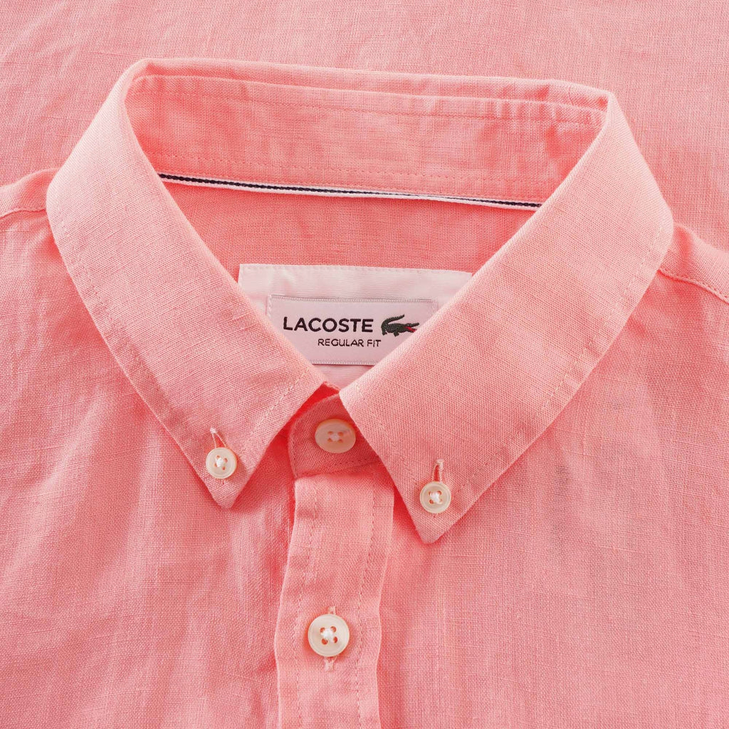 Lacoste Short Sleeve Linen Shirt