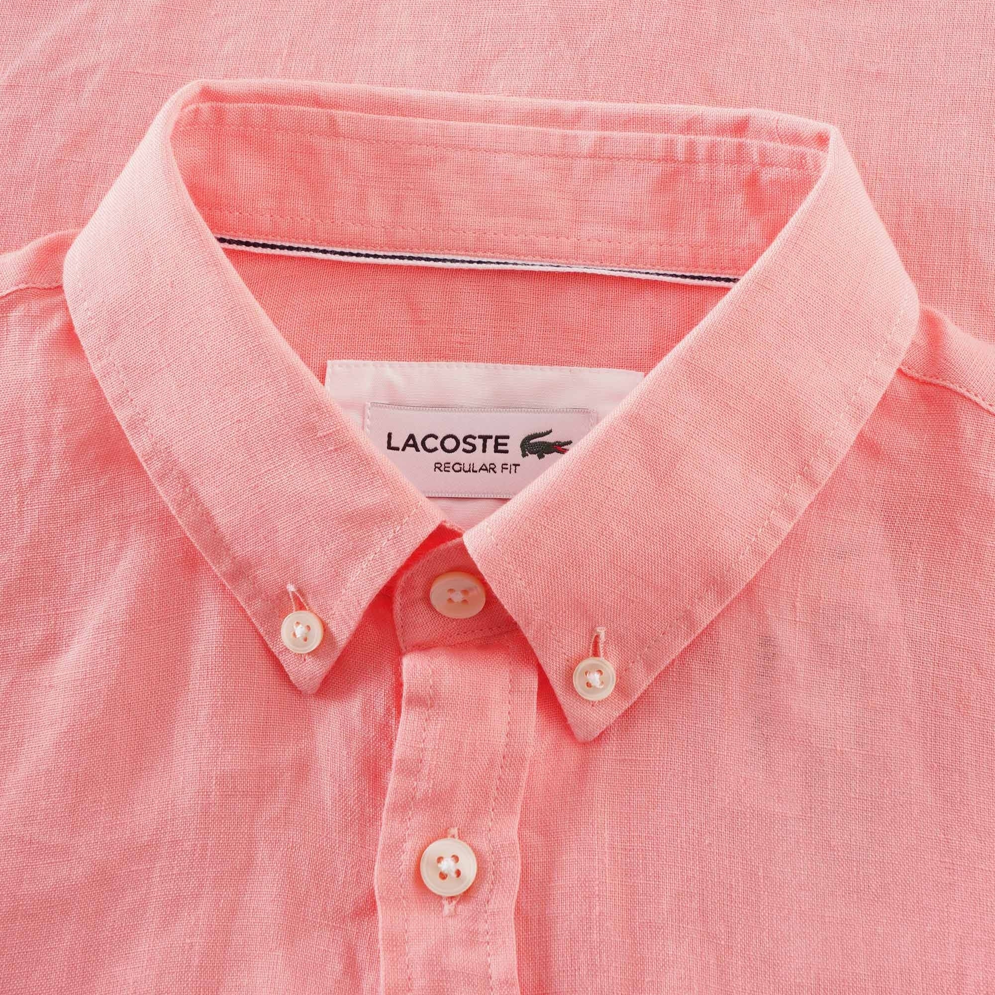 Lacoste Short Sleeve Linen Shirt