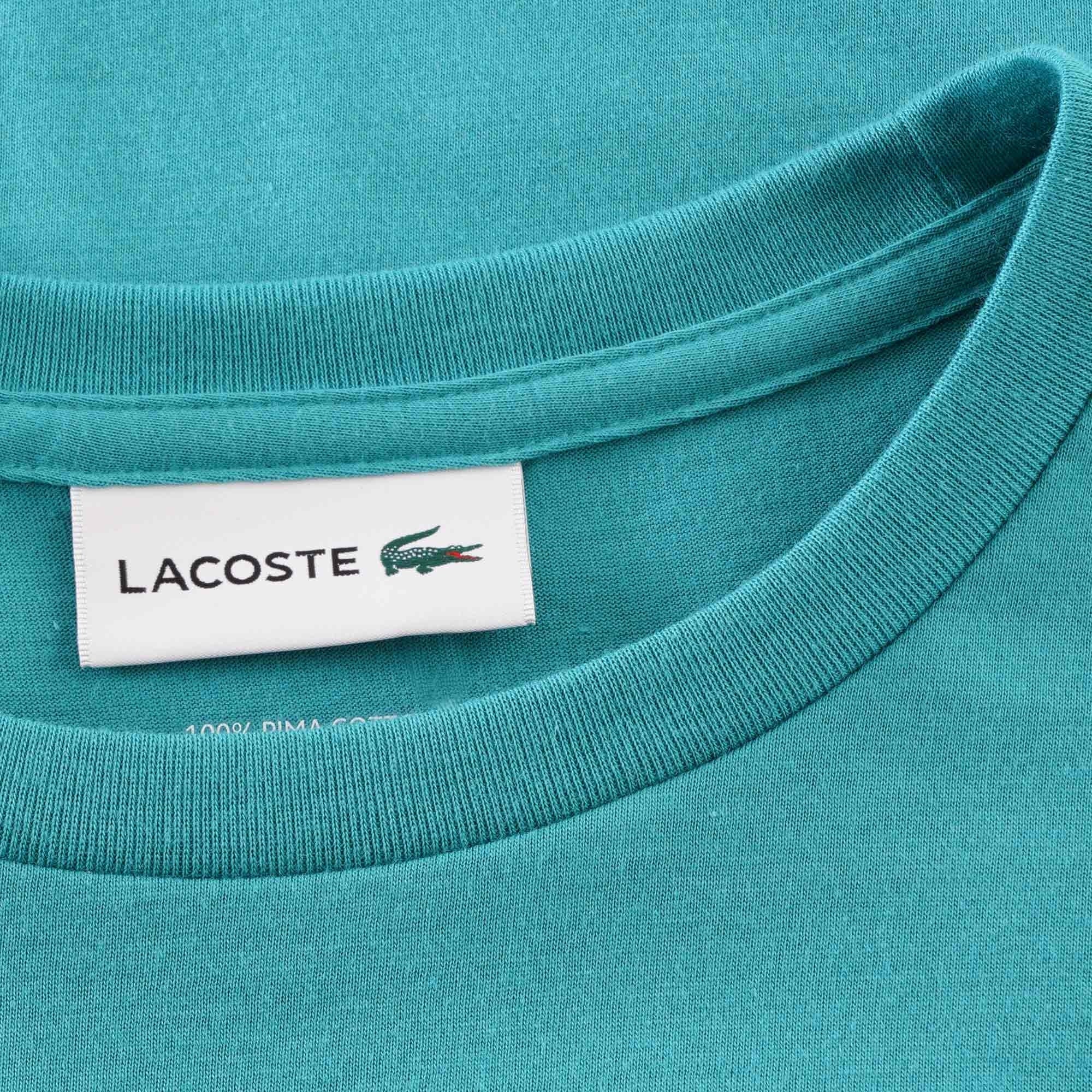 Lacoste Crew Neck Pima Cotton Jersey T-shirt - Blue