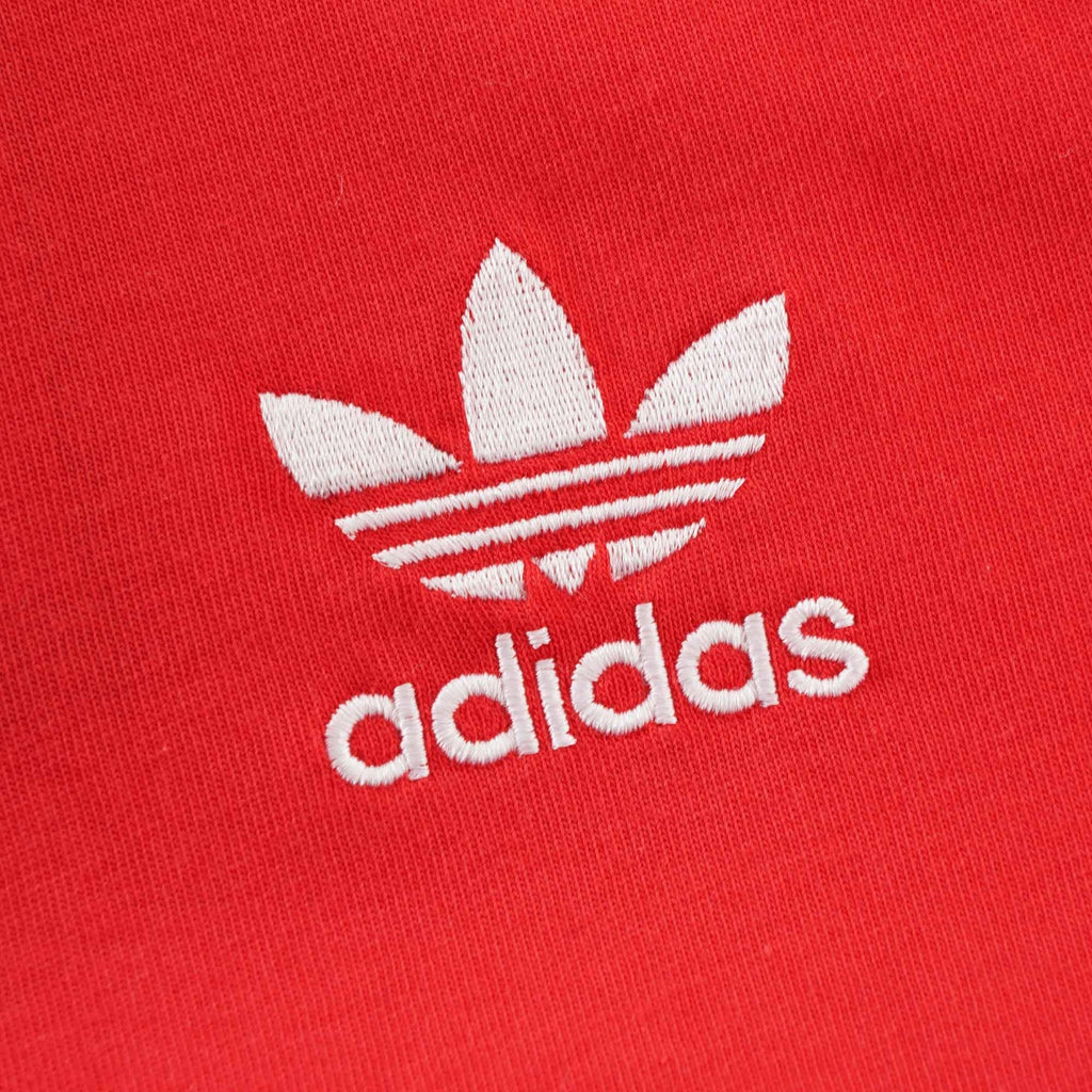 Adidas Originals Stripe Crew Neck T-shirt - Red