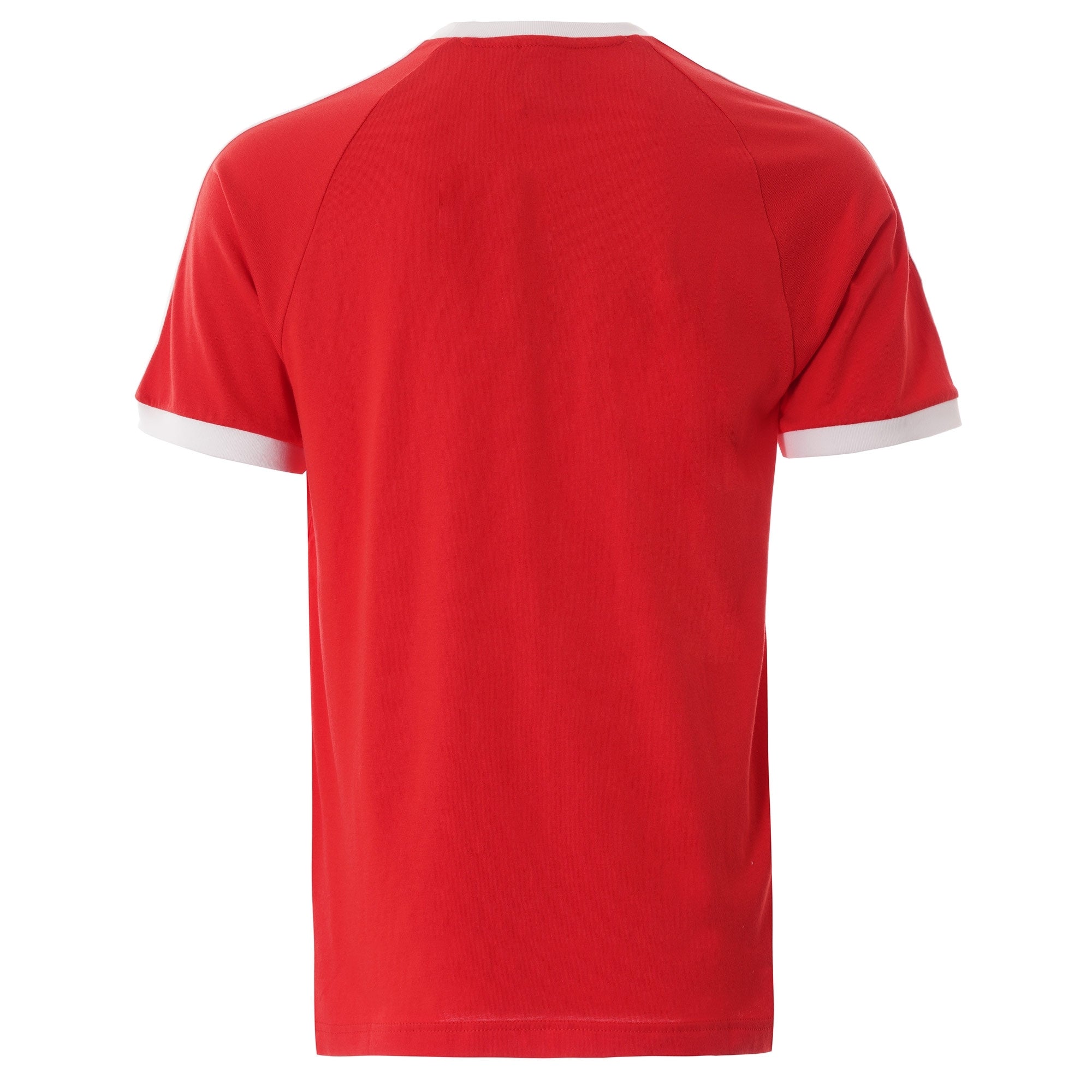 Adidas Originals Stripe Crew Neck T-shirt - Red
