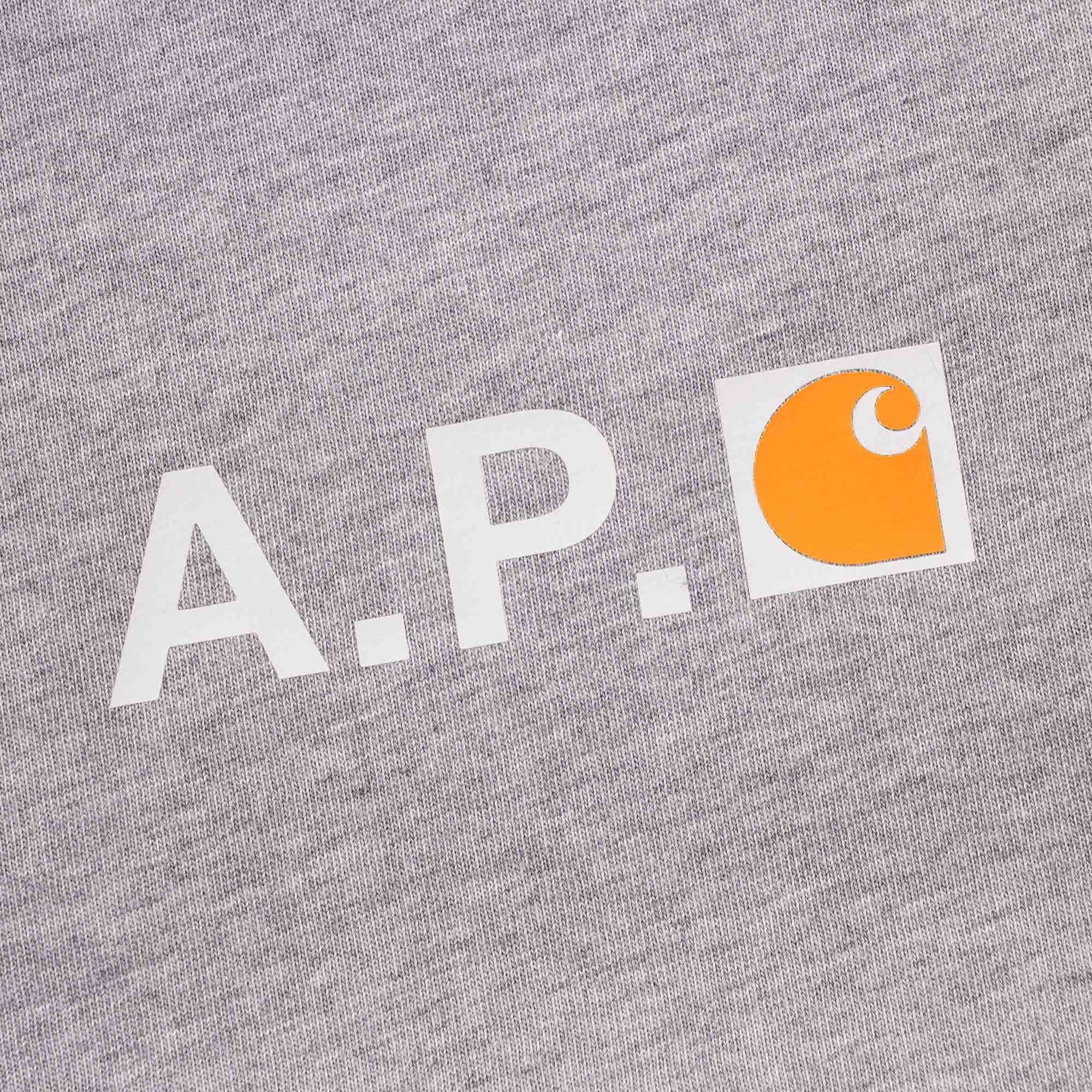 A.P.C. x Carhartt WIP Hire Logo T-shirt - Grey