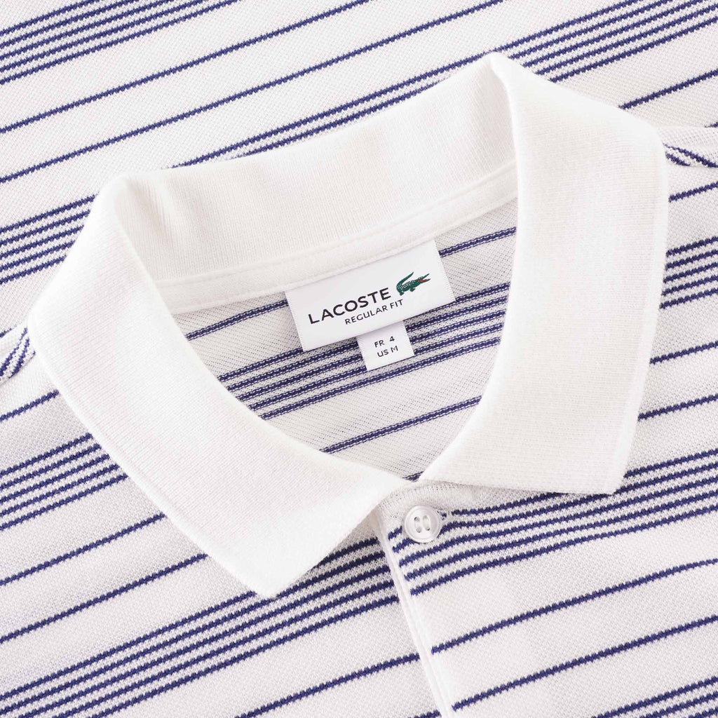 Lacoste Striped Polo Shirt - Methylene