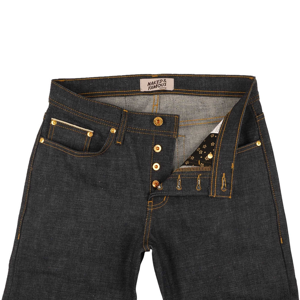 Naked and Famous Denim Easy Guy Real Gold Selvedge - Indigo