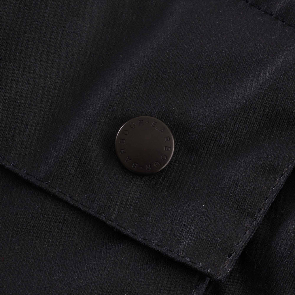 Barbour Ashby Wax Jacket - Navy