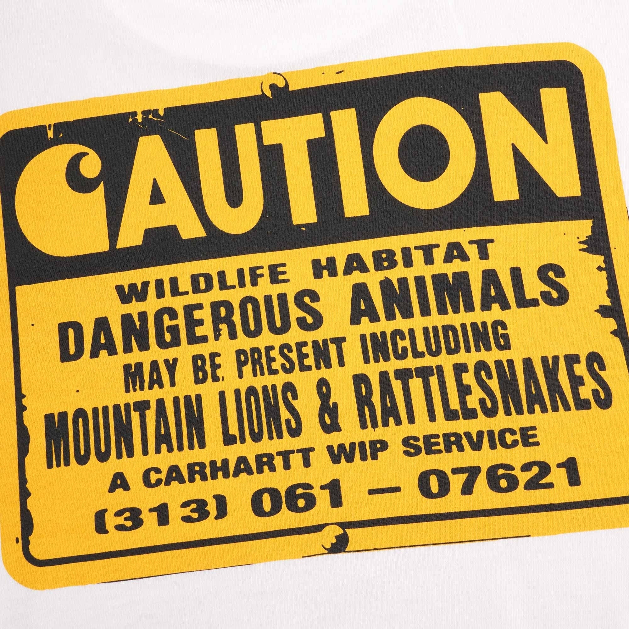 Carhartt WIP Rattlesnake Tee - White