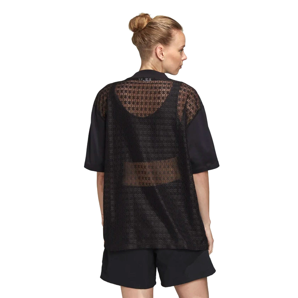 Adidas Originals Womens Lace Back T-Shirt - Black