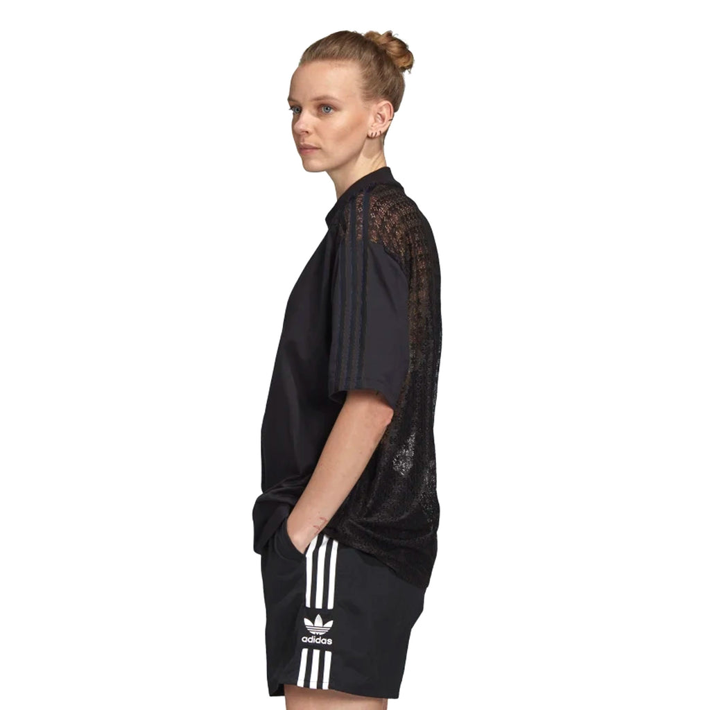 Adidas Originals Womens Lace Back T-Shirt - Black