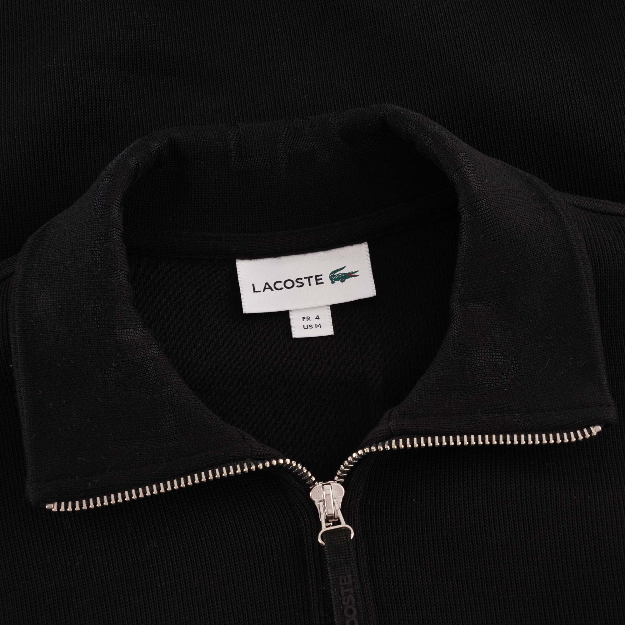 Lacoste Logo Half Zip Sweatshirt - Black