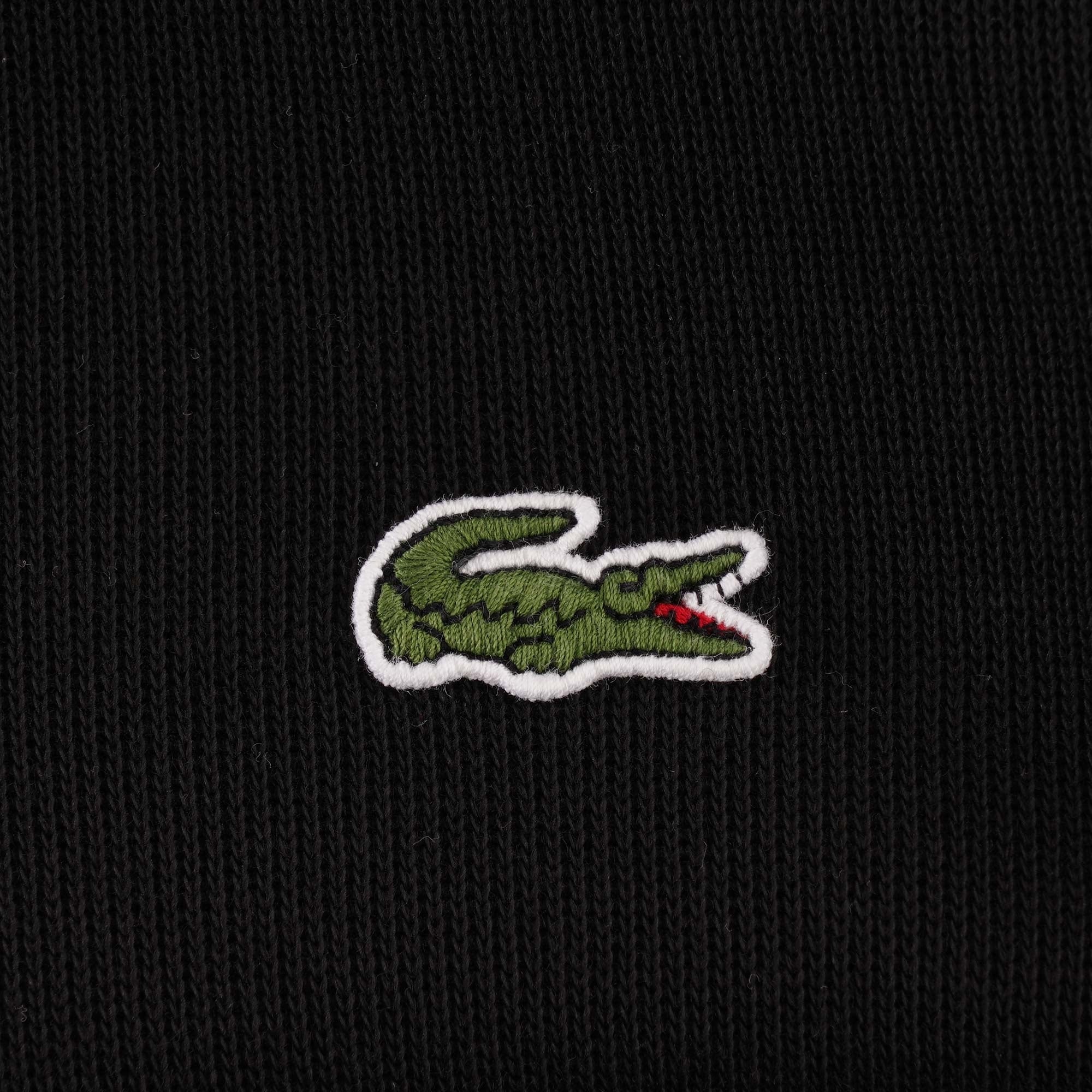 Lacoste Logo Half Zip Sweatshirt - Black
