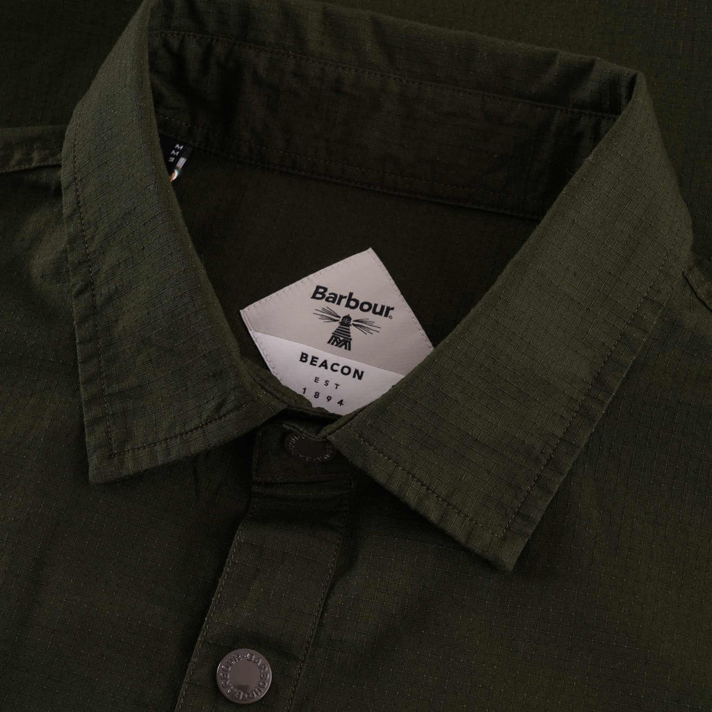 Barbour Beacon Ripstop Popover Shirt - Forest