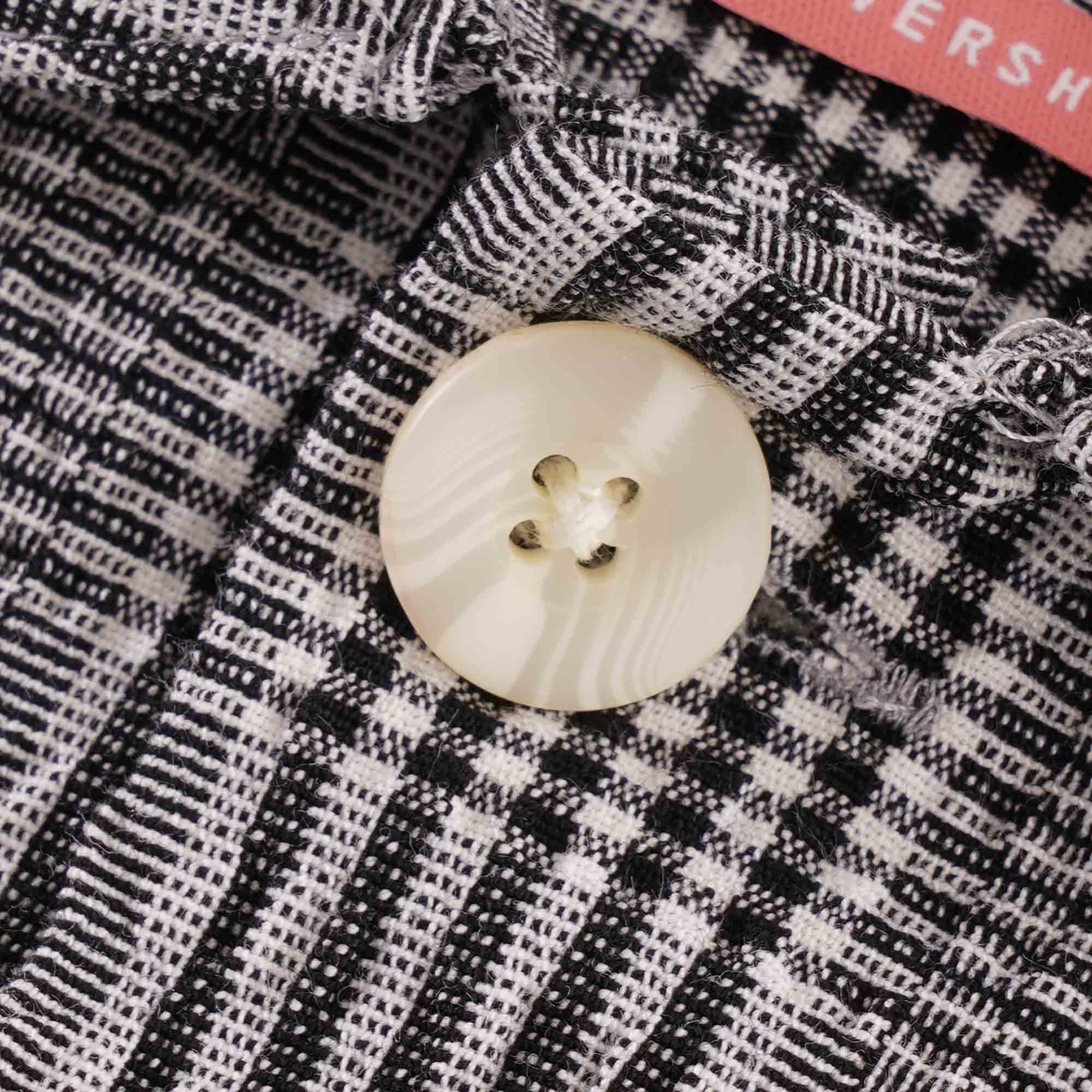 Mclennan Check Seers Shirt - Deep Black