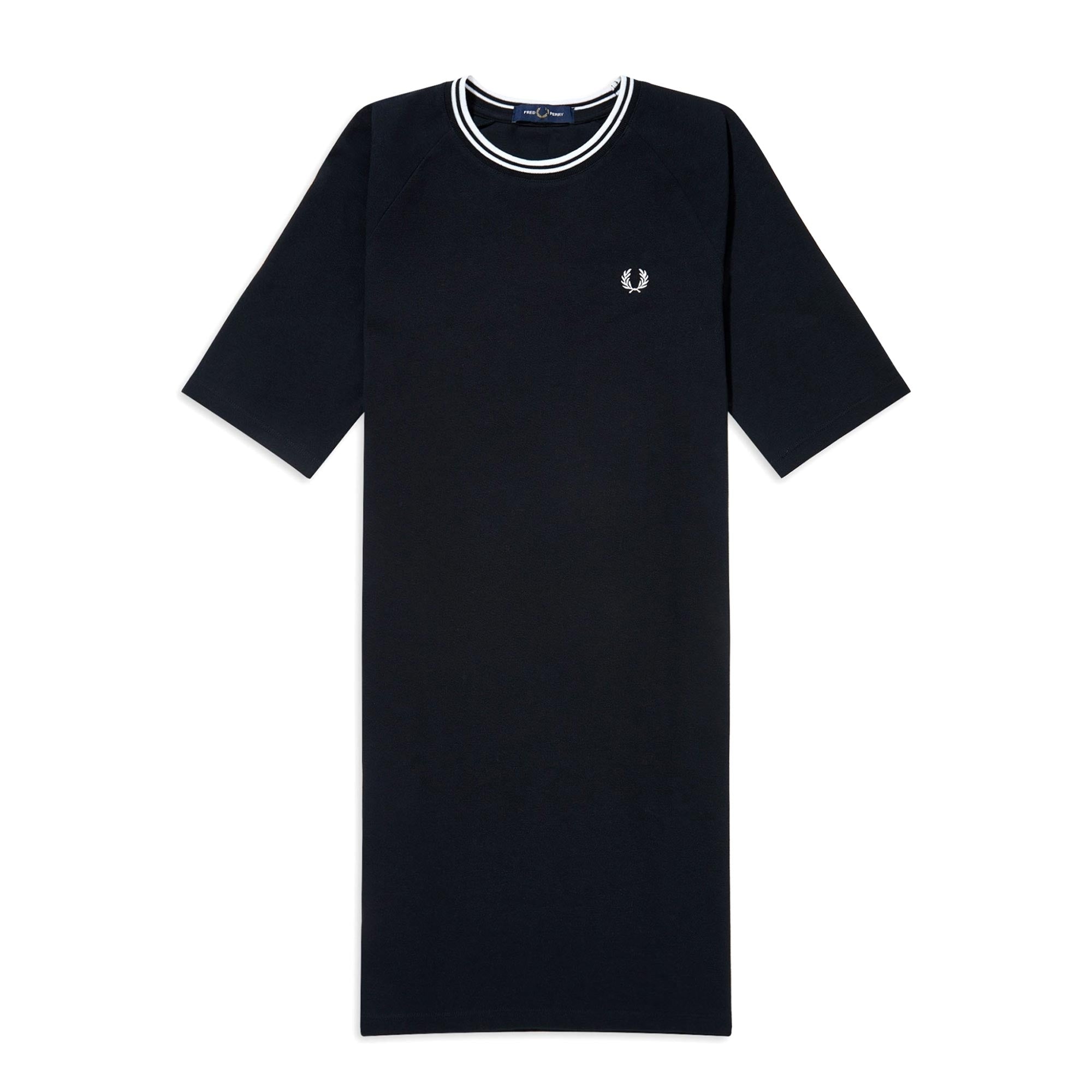 Fred Perry Womens Twin Tipped Pique Dress - Black