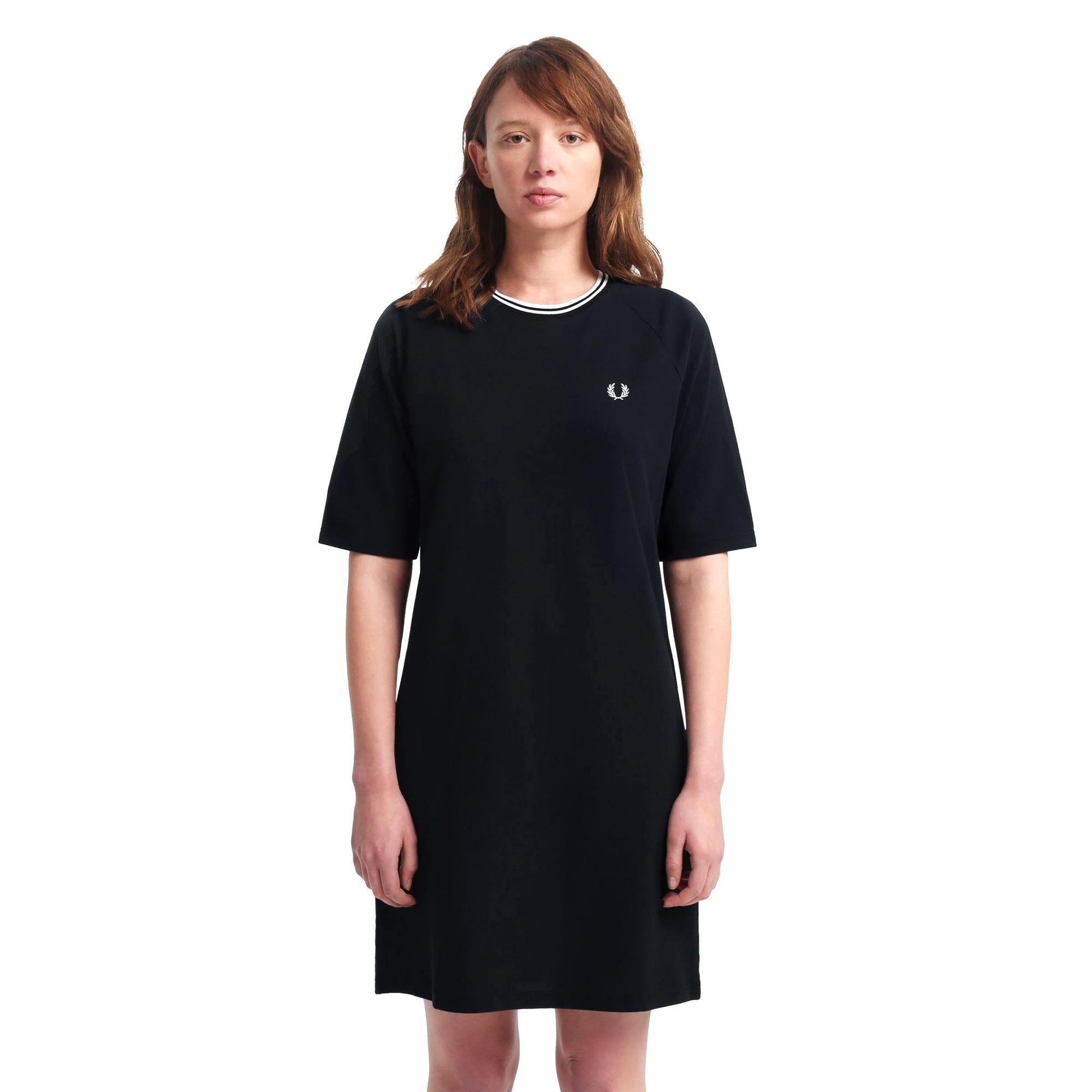 Fred Perry Womens Twin Tipped Pique Dress - Black