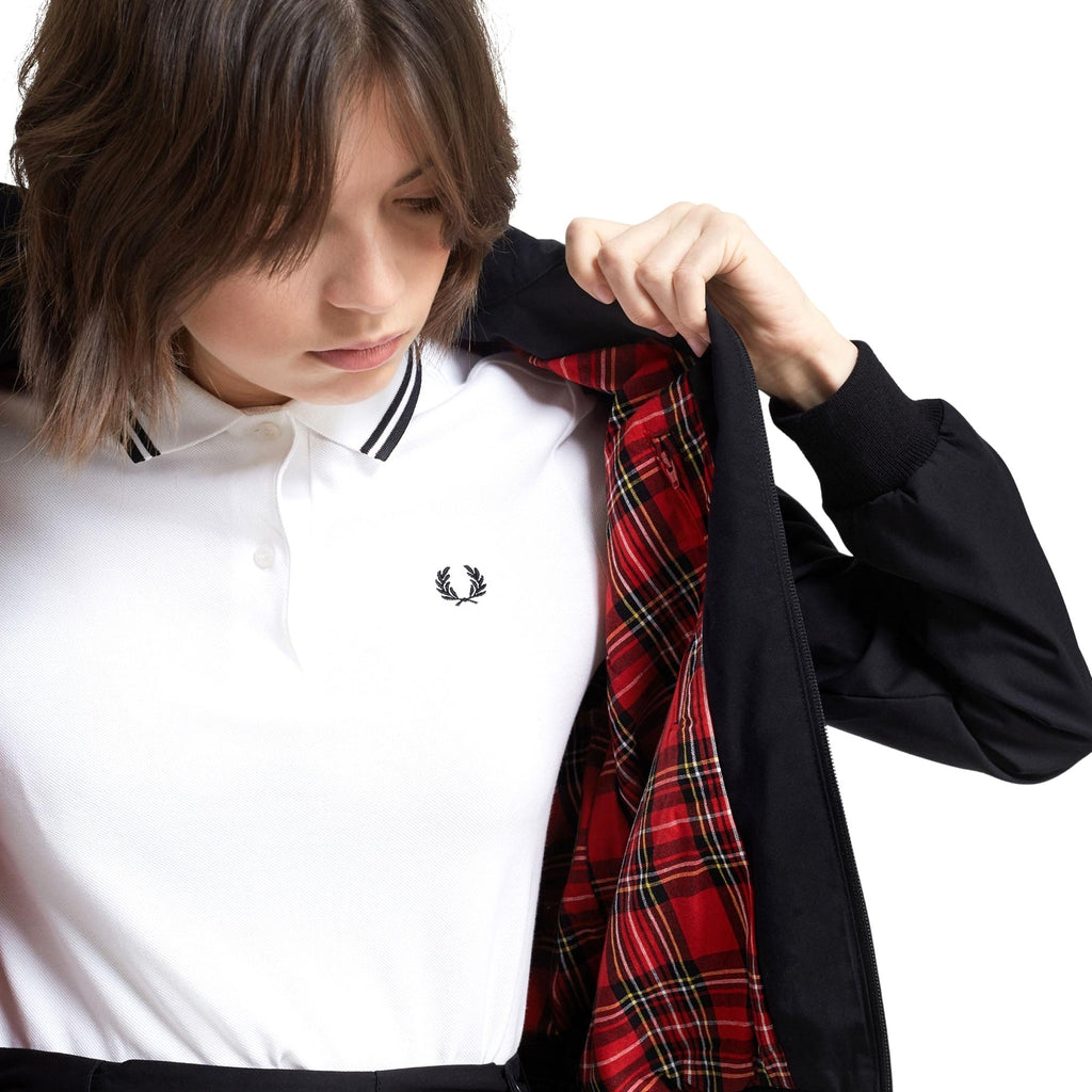 Fred Perry Womens Made in England Harrington Jacket - Black