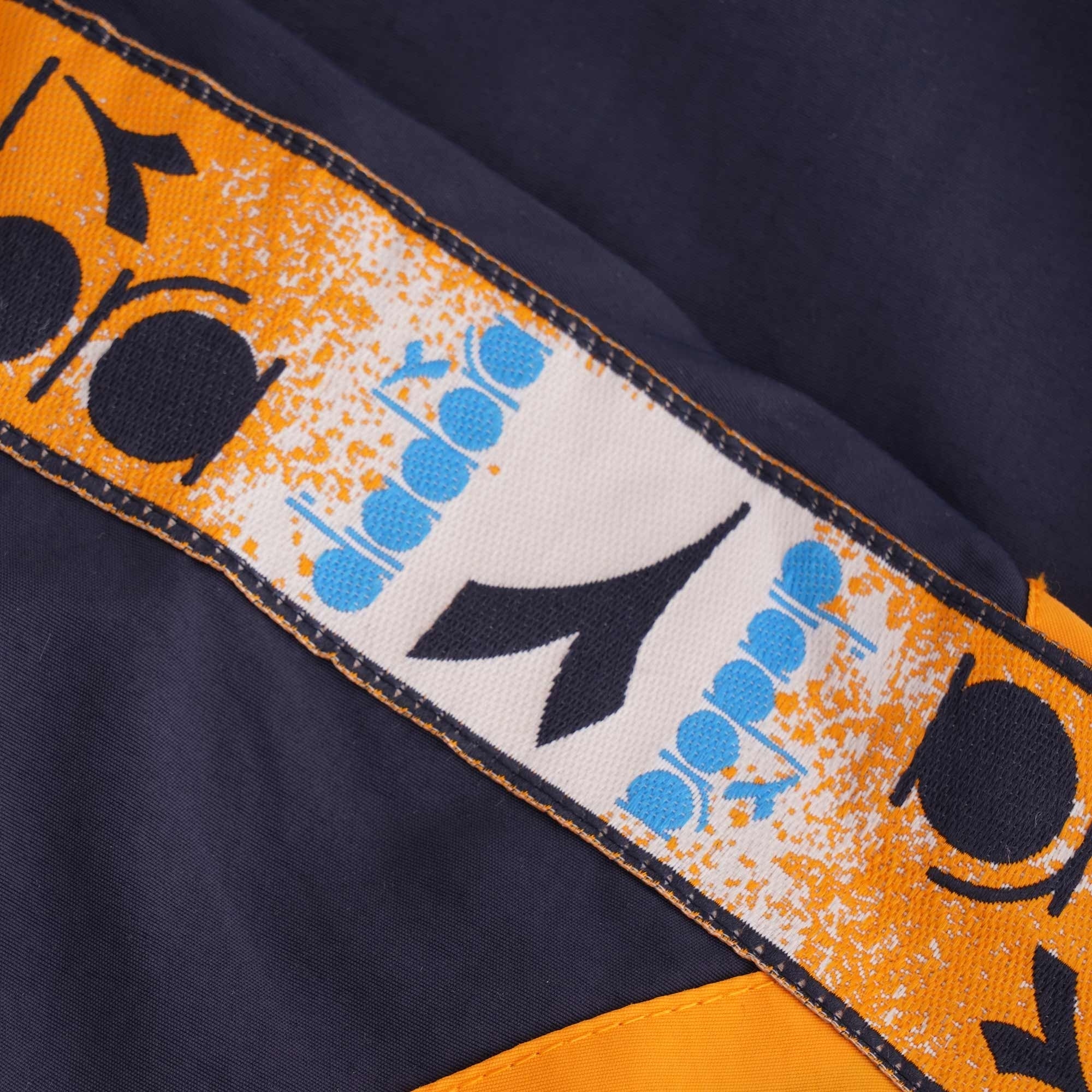 Diadora MVB Track Jacket - Blue Night and Orange Zinnia