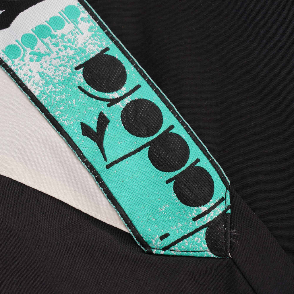 Diadora MVB Track Jacket - Black and Holly Green