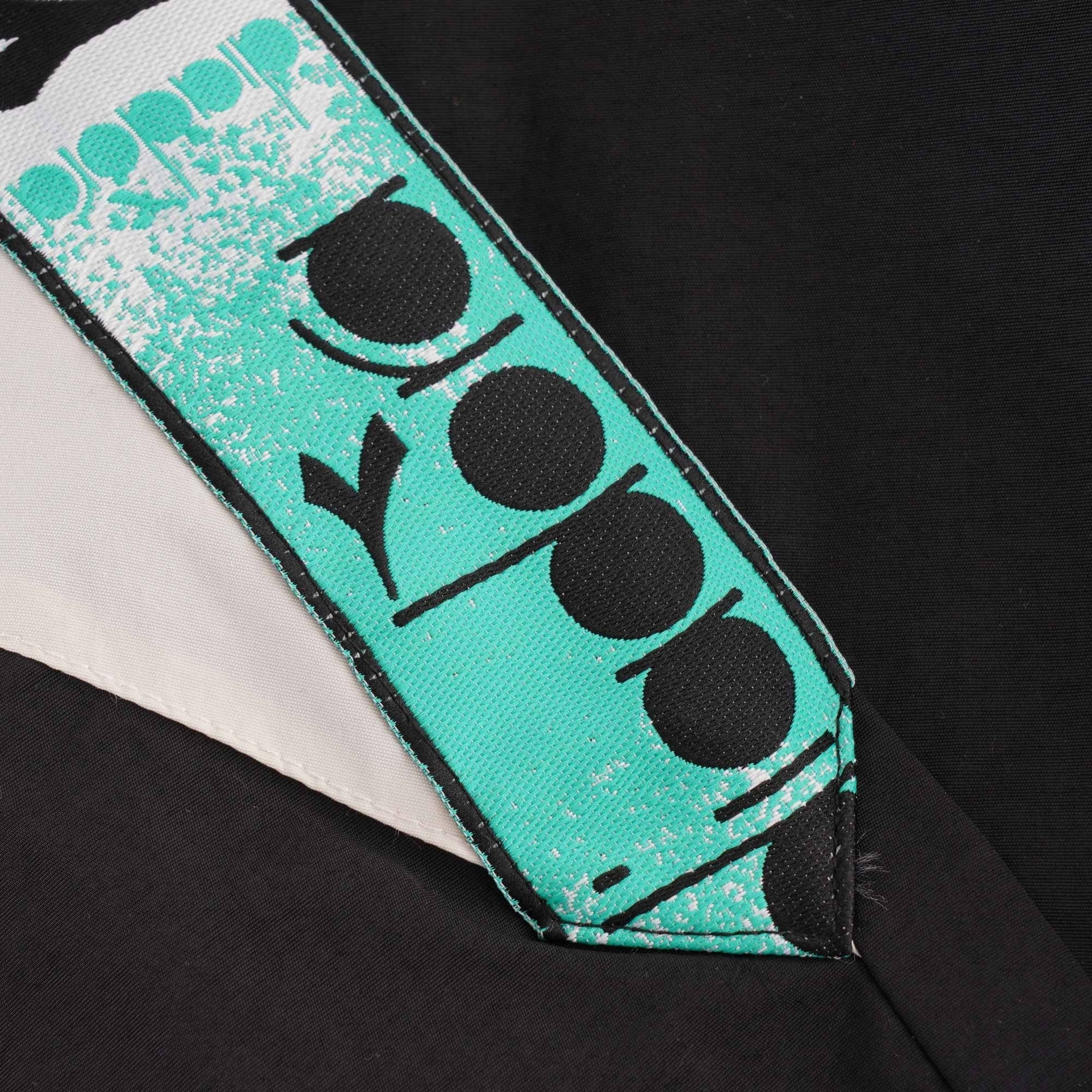 Diadora MVB Track Jacket - Black and Holly Green