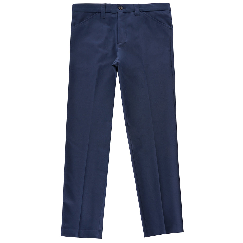 Hopsack Straight Trousers