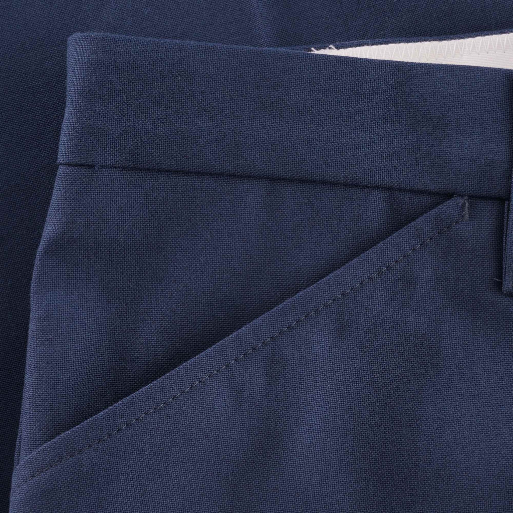 Hopsack Straight Trousers