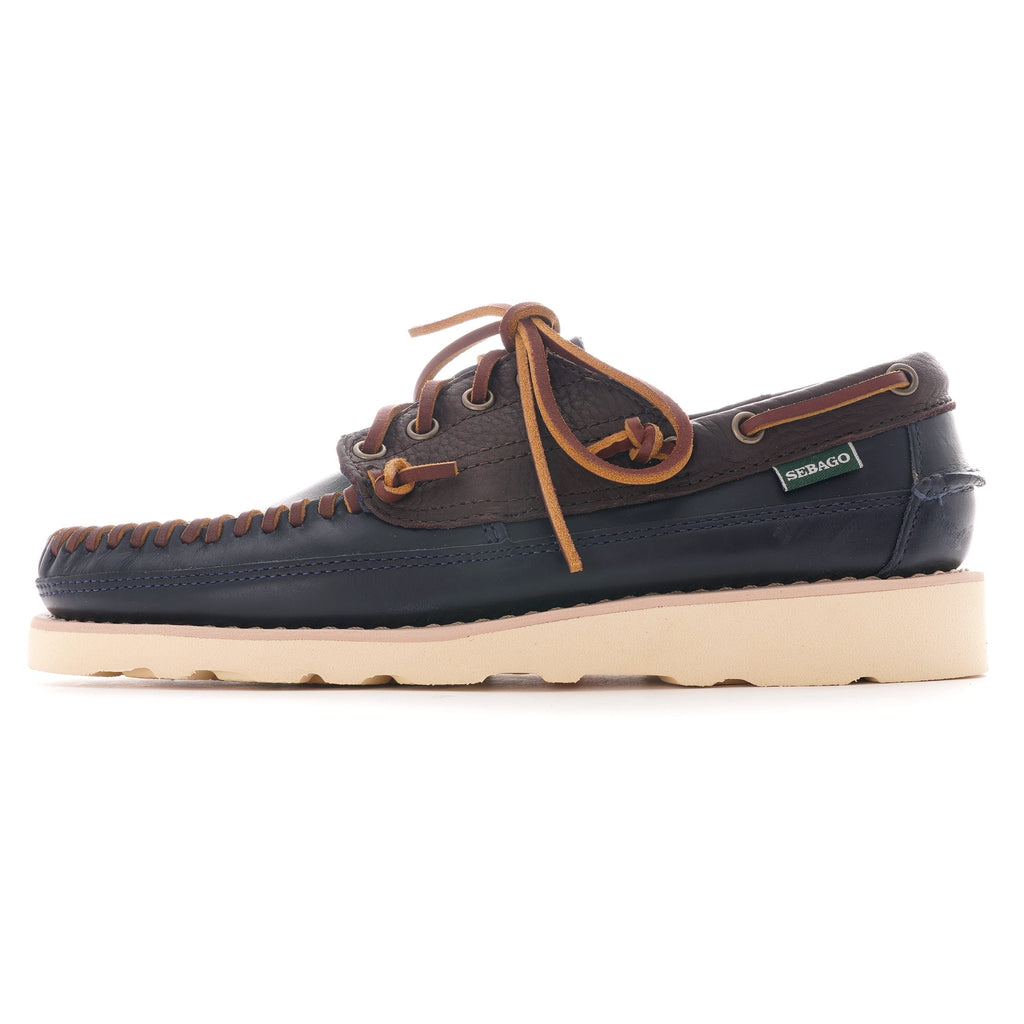 Sebago Seneca Leather Moccasin - Navy/Brown