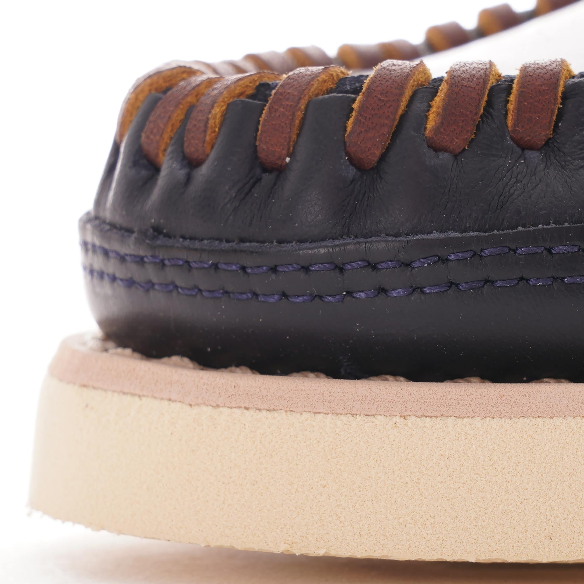Sebago Seneca Leather Moccasin - Navy/Brown