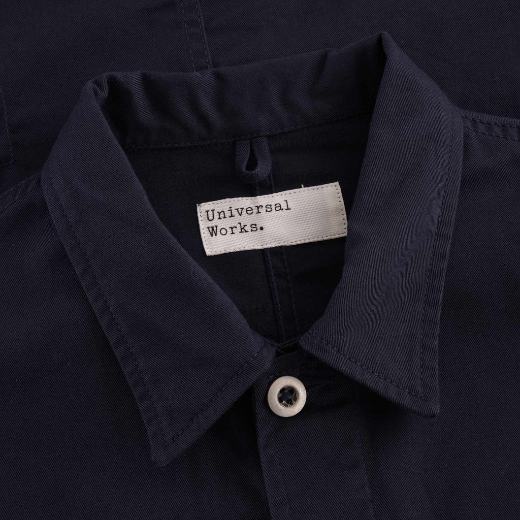 Universal Works Twill MW Chore Overshirt - Navy